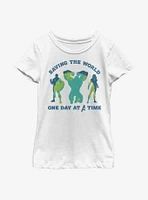 Marvel Avengers Team Earth Day Youth Girls T-Shirt