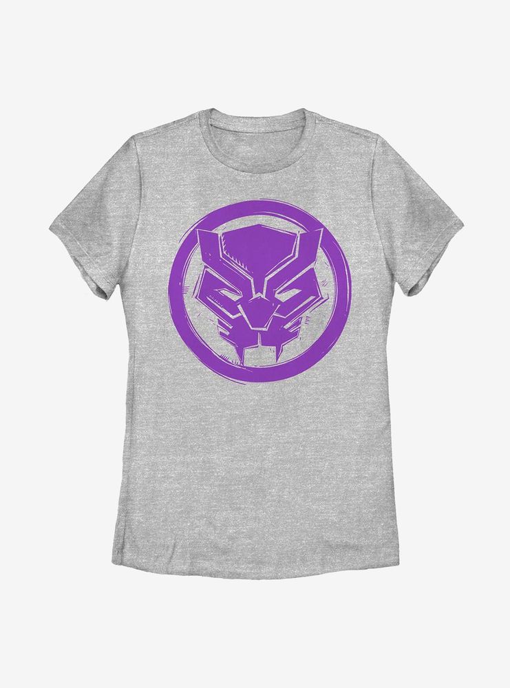 Marvel Black Panther Woodcut Womens T-Shirt