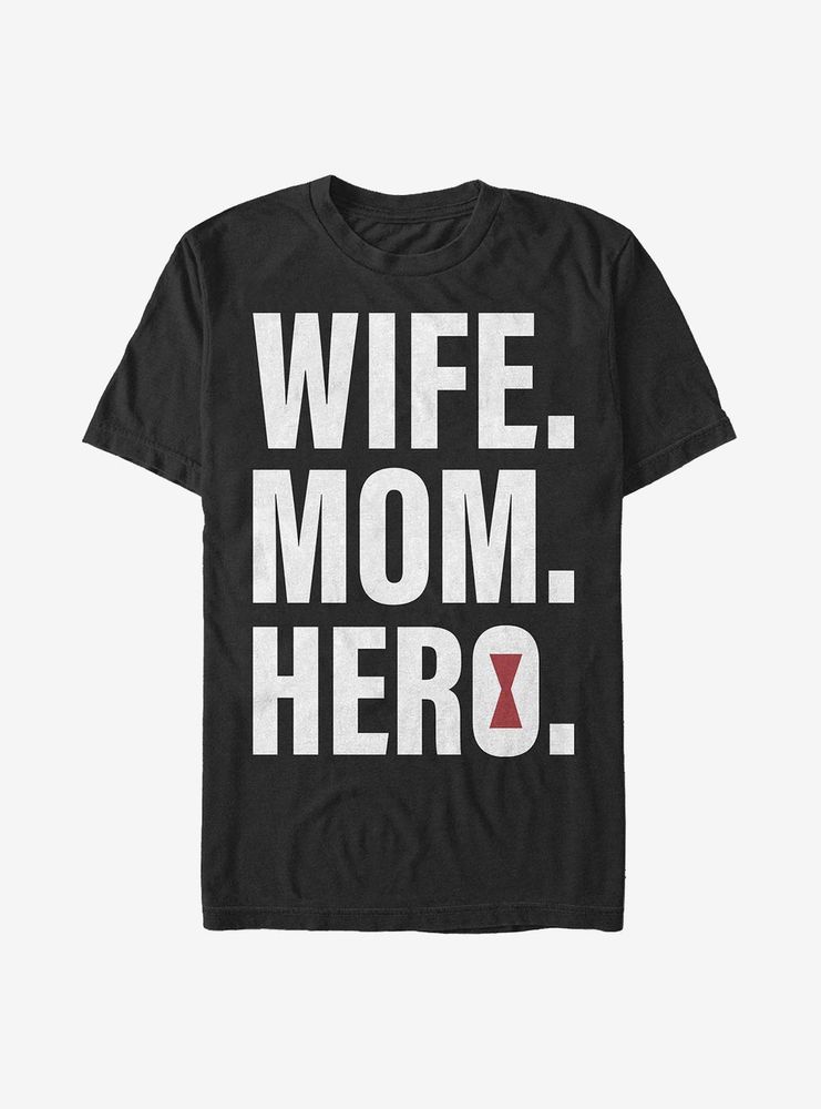 Marvel Black Widow Wife Mom T-Shirt