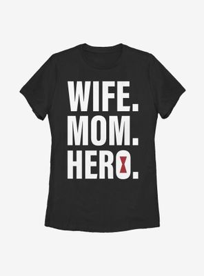 Marvel Black Widow Wife Mom Womens T-Shirt