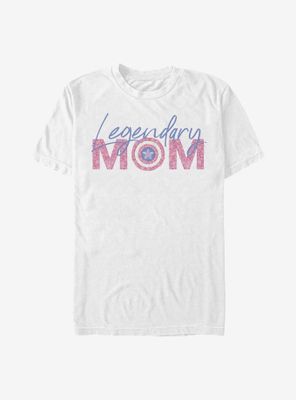 Marvel Captain America Legendary Mom Flowers T-Shirt