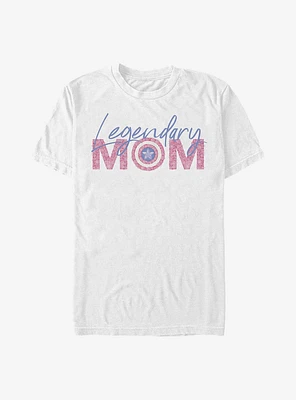 Marvel Captain America Legendary Mom Flowers T-Shirt