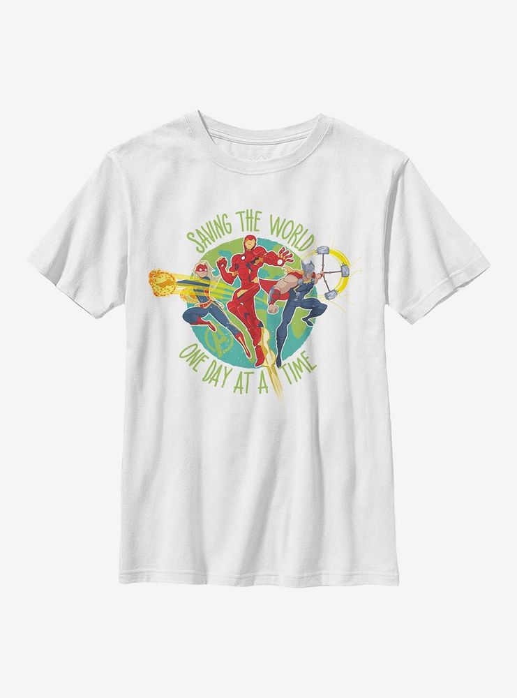 Marvel Avengers Saving The World Youth T-Shirt