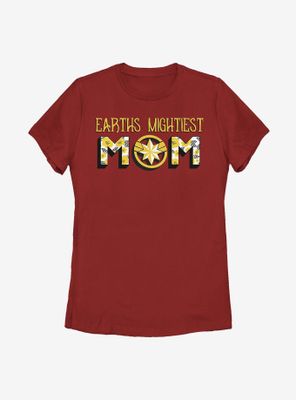 Marvel Captain Earth's Mightiest Mom Womens T-Shirt