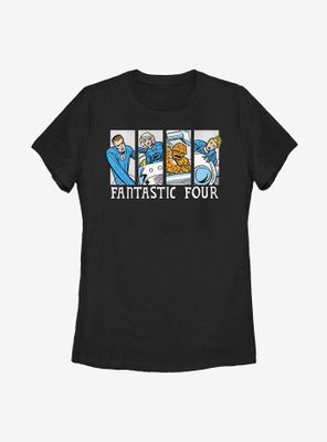 Marvel Fantastic Four Comic Womens T-Shirt