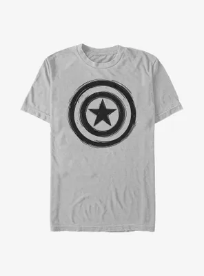 Marvel Captain America Woodcut Cap T-Shirt