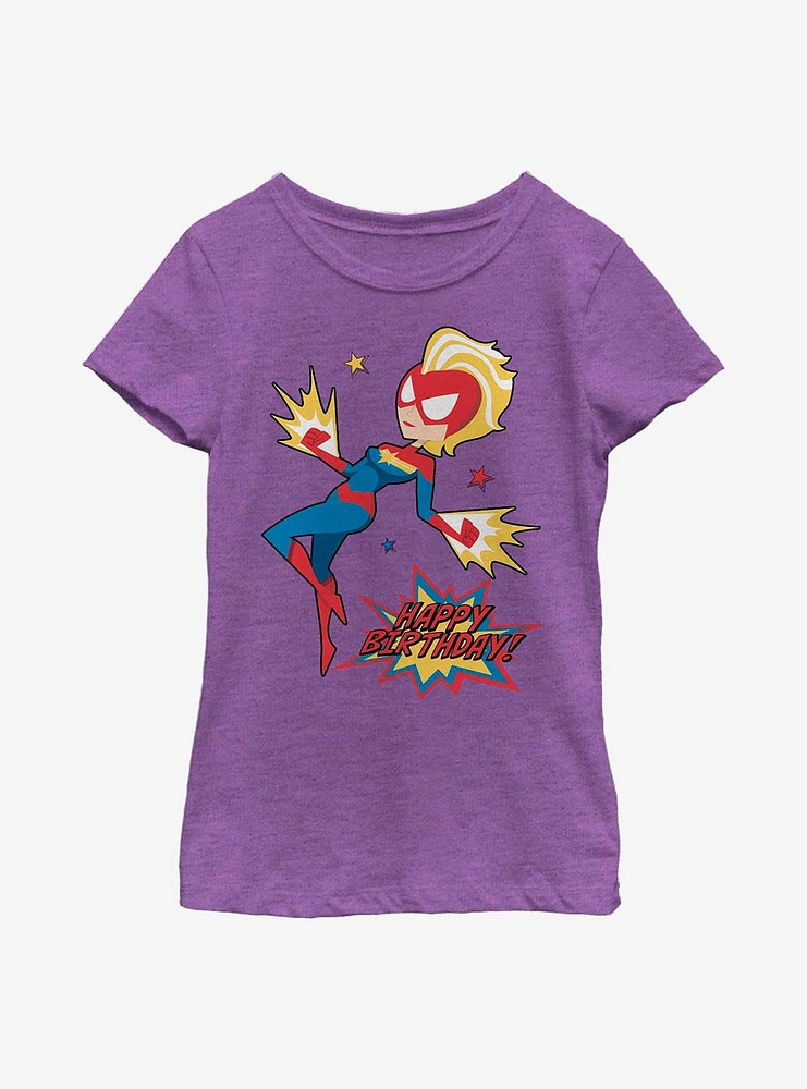 Marvel Captain Cap Birthday Youth Girls T-Shirt