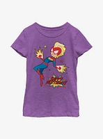 Marvel Captain Cap Birthday Youth Girls T-Shirt