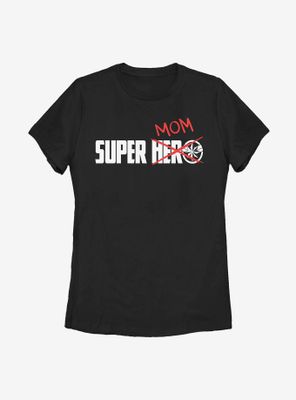 Marvel Captain Super Mom Doodle Womens T-Shirt