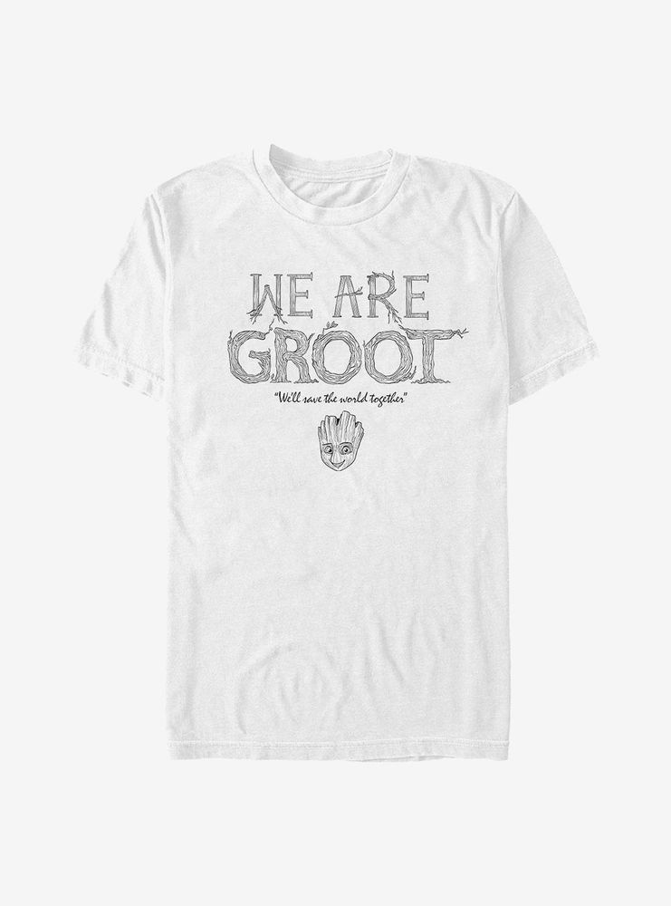 Marvel Guardians Of The Galaxy Grow Together T-Shirt