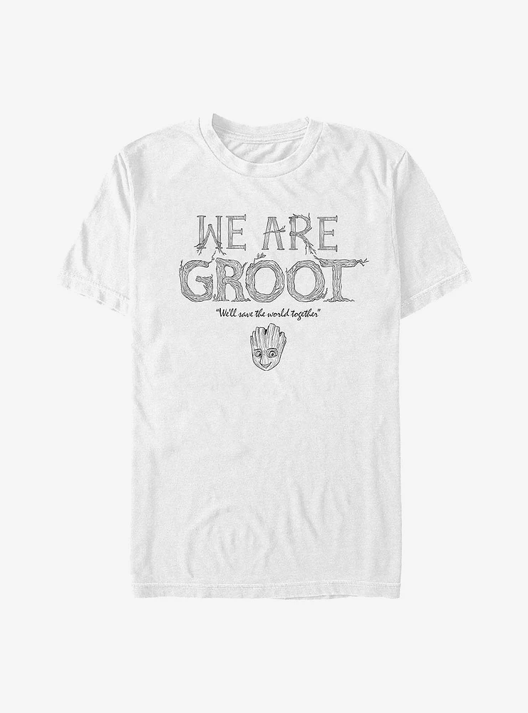 Marvel Guardians Of The Galaxy Grow Together T-Shirt