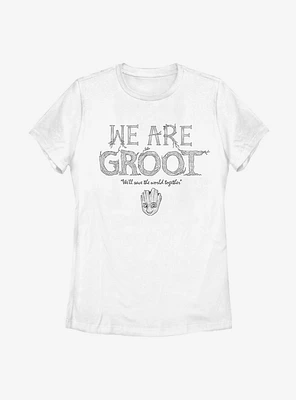 Marvel Guardians Of The Galaxy Grow Together Womens T-Shirt
