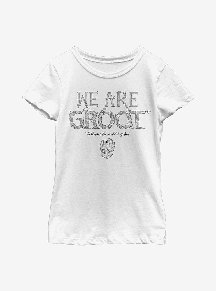 Marvel Guardians Of The Galaxy Grow Together Youth Girls T-Shirt