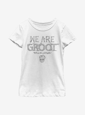 Marvel Guardians Of The Galaxy Grow Together Youth Girls T-Shirt
