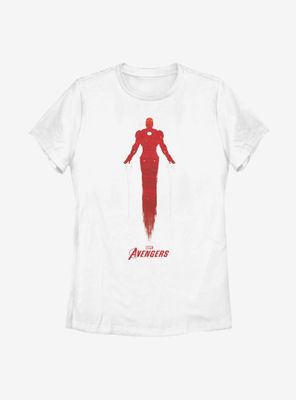 Marvel Iron Man Silhouette Womens T-Shirt