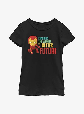 Marvel Iron Man Better Future Youth Girls T-Shirt