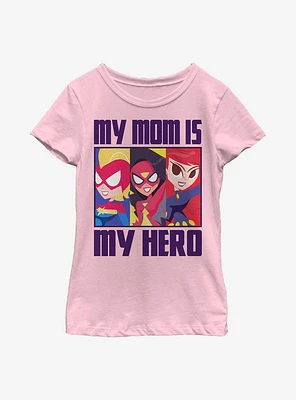 Marvel Hero Mom BoxUp Youth Girls T-Shirt