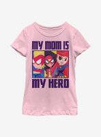 Marvel Hero Mom BoxUp Youth Girls T-Shirt