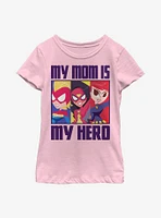Marvel Hero Mom BoxUp Youth Girls T-Shirt