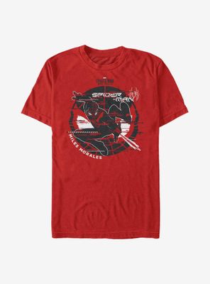 Marvel Spider-Man 2 Tone Glitch Art T-Shirt