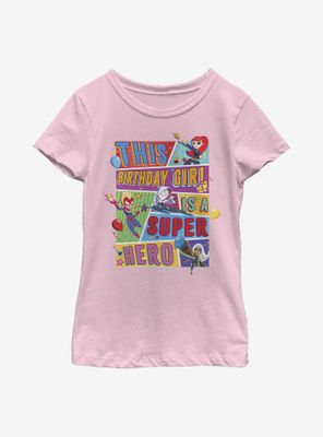 Marvel Birthday Girl Youth Girls T-Shirt