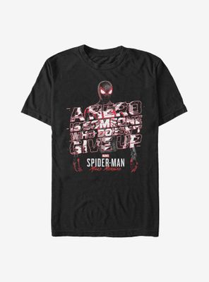 Marvel Spider-Man A Hero Editorial T-Shirt