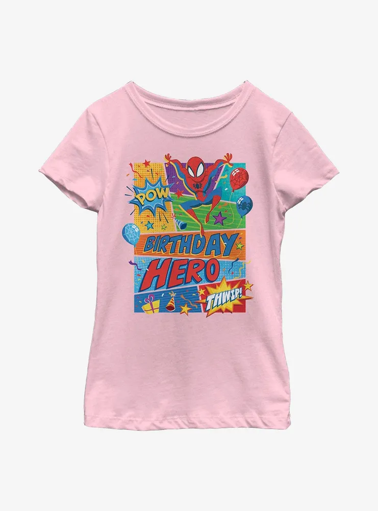 Marvel Spider-Man Birthday Hero Youth Girls T-Shirt