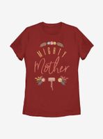 Marvel Thor Might Mother Floral Womens T-Shirt