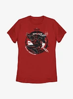 Marvel Spider-Man 2 Tone Glitch Art Womens T-Shirt