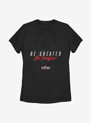 Marvel Spider-Man Be Greater Yourself Womens T-Shirt