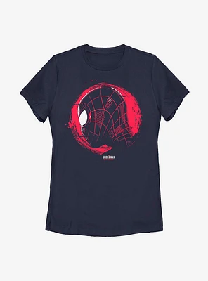 Marvel Spider-Man Circle Face Womens T-Shirt
