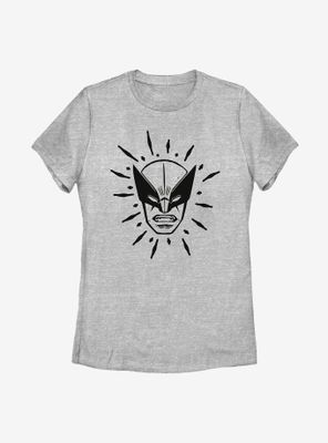 Marvel Wolverine Head Womens T-Shirt