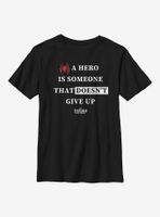 Marvel Spider-Man Hero Text Youth T-Shirt