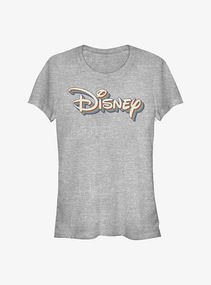 Disney Classic Retro Rainbow Logo Girls T-Shirt