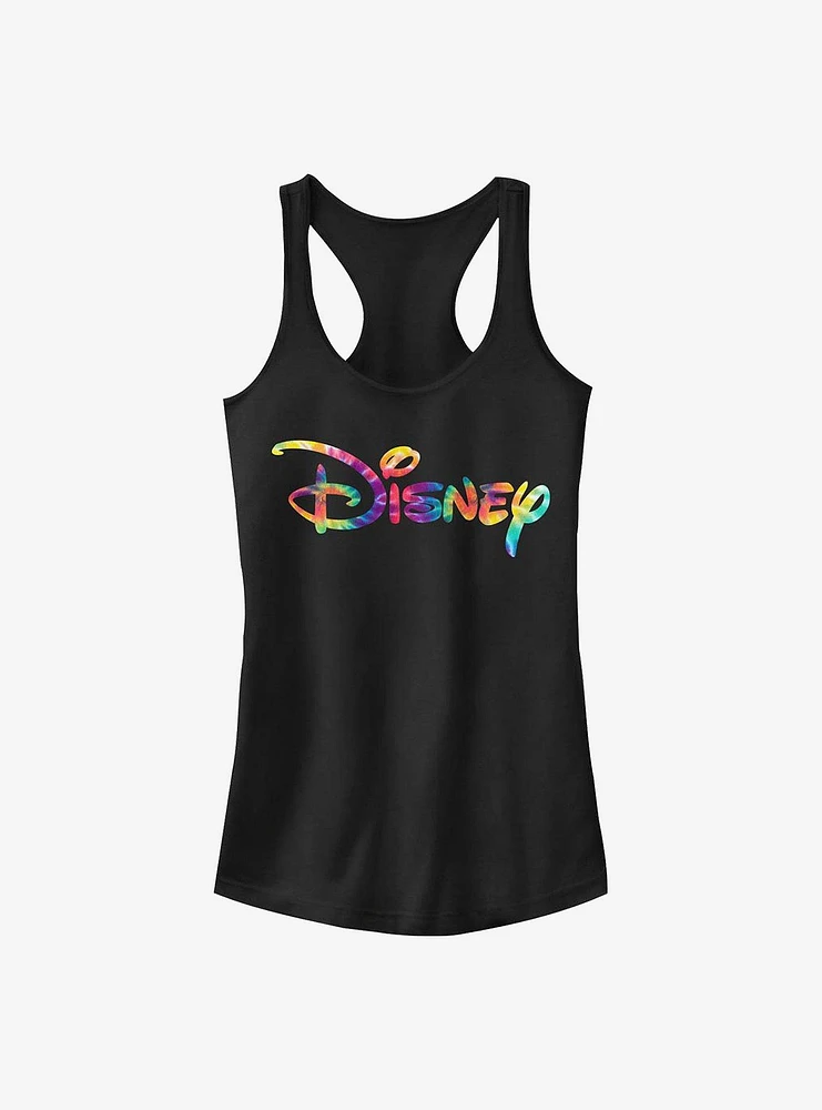Disney Classic Logo Tie Dye Fill Girls Tank