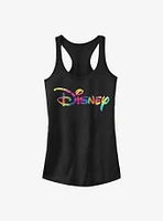 Disney Classic Logo Tie Dye Fill Girls Tank