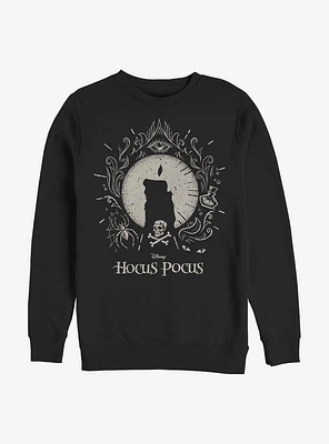 Disney Hocus Pocus Black Flame Crew Sweatshirt
