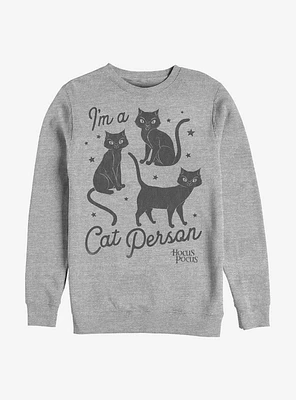 Disney Hocus Pocus Cat Person Crew Sweatshirt