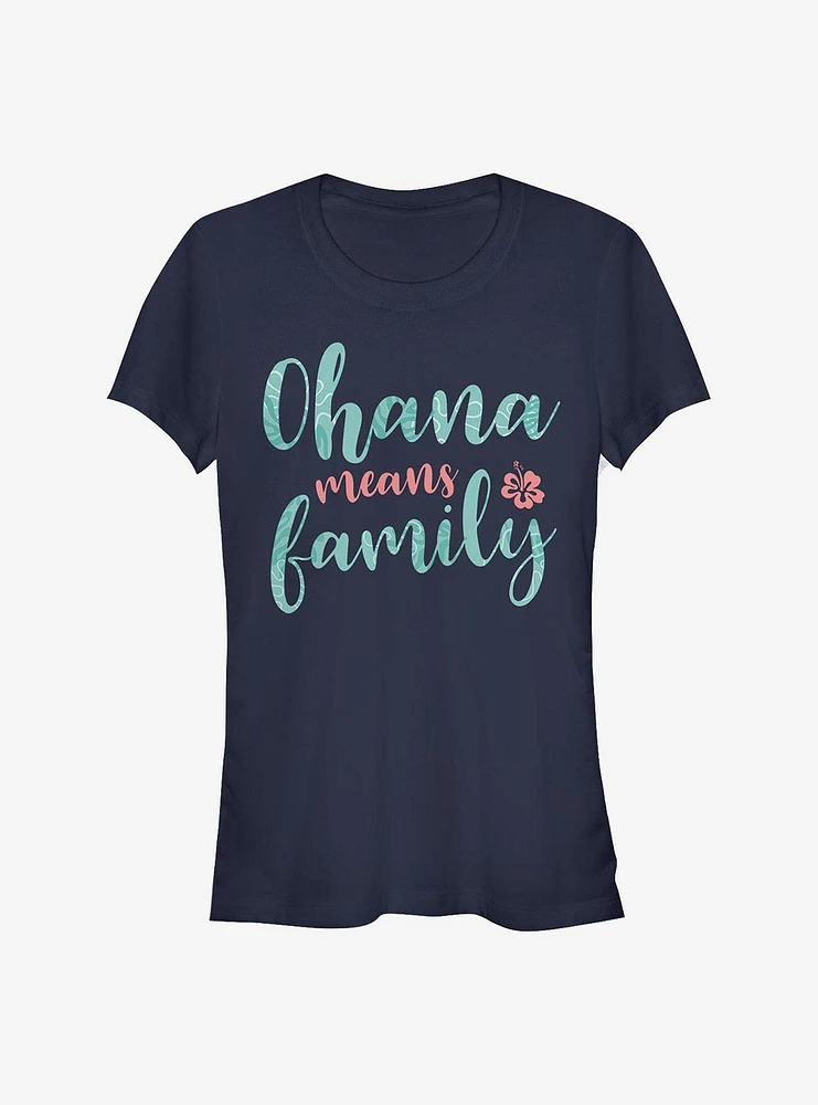 Disney Lilo & Stitch Ohana Script Girls T-Shirt