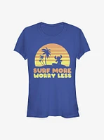 Disney Lilo & Stitch Surf More Worry Less Girls T-Shirt