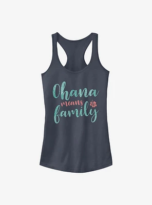 Disney Lilo & Stitch Ohana Script Girls Tank