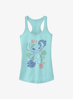 Disney Lilo & Stitch Retro Tropical Tonal Girls Tank