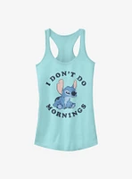 Disney Lilo & Stitch Don't Do Mornings Girls Tank