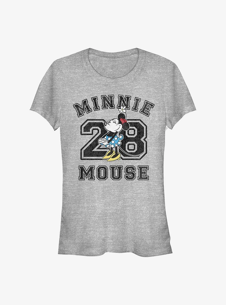 Disney Minnie Mouse Collegiate Girls T-Shirt