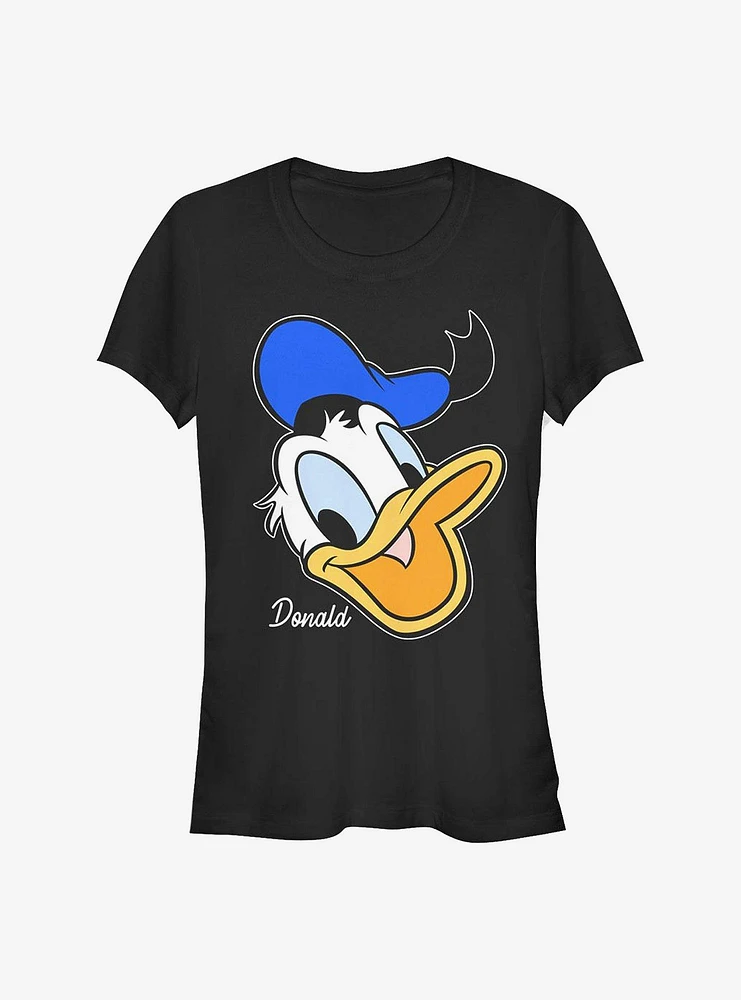 Disney Donald Duck Big Face Girls T-Shirt