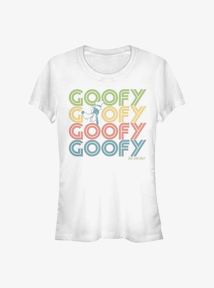 Disney Goofy Retro Stack Girls T-Shirt