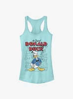 Disney Donald Duck Original Sketchbook Girls Tank