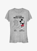 Disney Mickey Mouse Drawing Girls T-Shirt