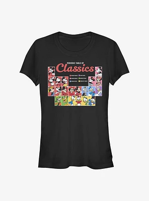 Disney Mickey Mouse Classic Periodic Girls T-Shirt