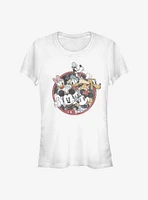 Disney Mickey Mouse Retro Groupie Girls T-Shirt